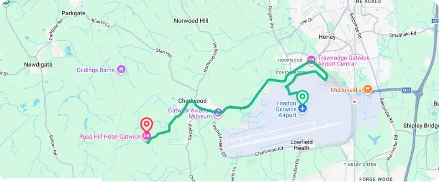 Live dispatch map showing real-time taxi locations across the service area